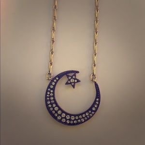 Stella and Dot Pave Crescent Necklace